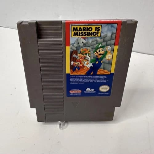 Mario Is Missing! Nintendo NES Game Cartridge