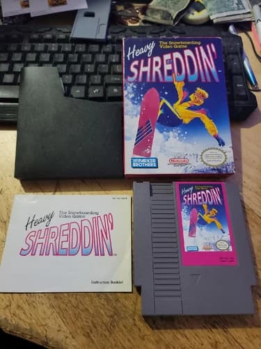 Heavy Shreddin' NES Nintendo Complete In Box CIB Snowboarding Game