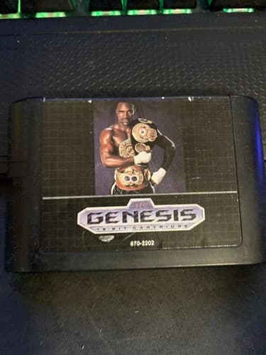 Evander Holyfield's "Real Deal" Boxing (Sega Genesis, 1992) good condition!