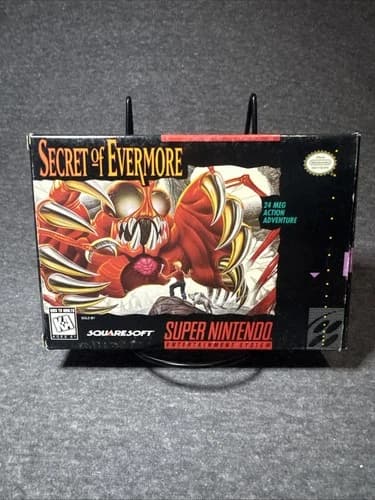 Secret of Evermore Super Nintendo SNES CIB 17 w/ Registration