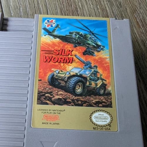 Nintendo Silk Worm (Nintendo Entertainment System NES, NTSC-U/C) Game Cartridge