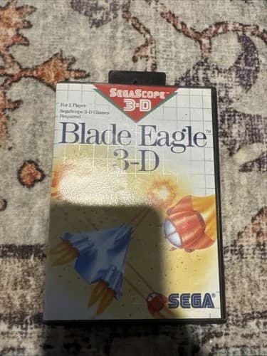 Blade Eagle 3-D (Sega Master, 1988) Complete With Instruction Manual