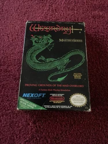Wizardry: Proving Grounds of the Mad Overlord (Nintendo NES, 1990) Free Shipping