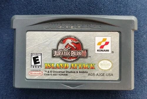 Jurassic Park III: Island Attack GBA Game Boy Advance - Authentic Tested 🔥🎮🦖