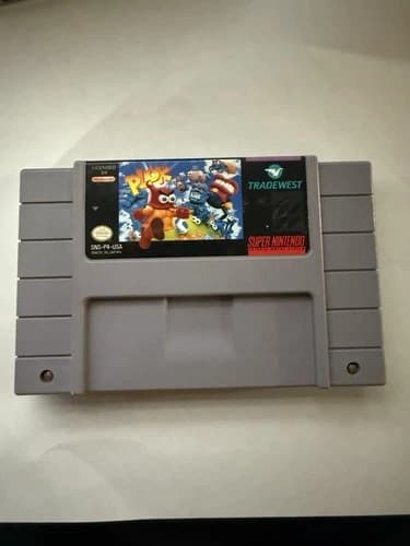 Nintendo Plok SNES Cartridge Tradewest NTSC-U/C (US/Canada)