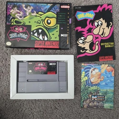Joe & Mac 1 (Super Nintendo SNES) Complete in Box CIB