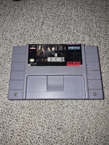 Super Nintendo 1993 the Untouchables SNES Video Game Cartridge Genuine