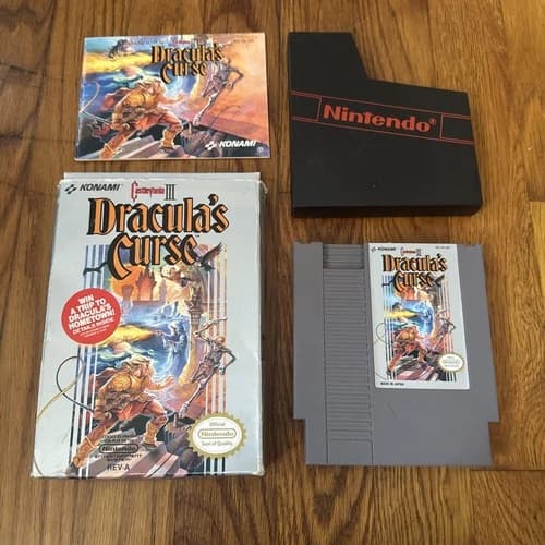 Castlevania III: Dracula's Curse (Nintendo NES, 1989) CIB Tested