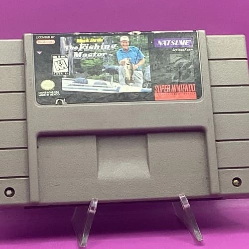 Mark Davis The Fishing Master Super Nintendo Snes Usa Funzionante Etichetta