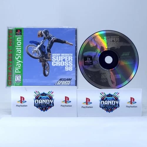 Jeremy McGrath Supercross 98 PS1 CIB W/ Manual - PlayStation