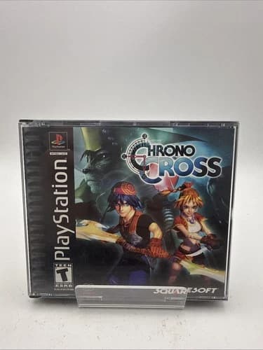 Chrono Cross PS1 PlayStation 1 Black Label CIB W/ Manual/ REG CARD - Clean Discs