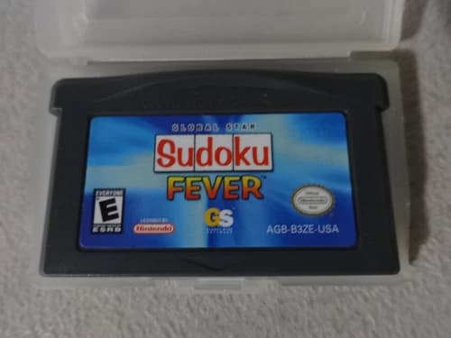 EUC Sudoku Fever Nintendo Gameboy Advance Cartridge Only Free Ship