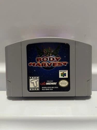 Body Harvest (Nintendo 64 N64, 1998 Midway) 100% Authentic Pins Cleaned TESTED