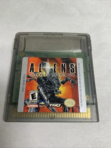 Aliens Thanatos Encounter Game Boy Color Nintendo GBC Authentic Sci Fi Nice!