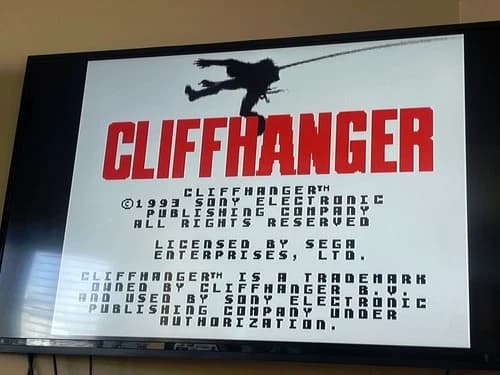 Cliffhanger (Sega Genesis, 1993) -- CLIFF HANGER for GENESIS