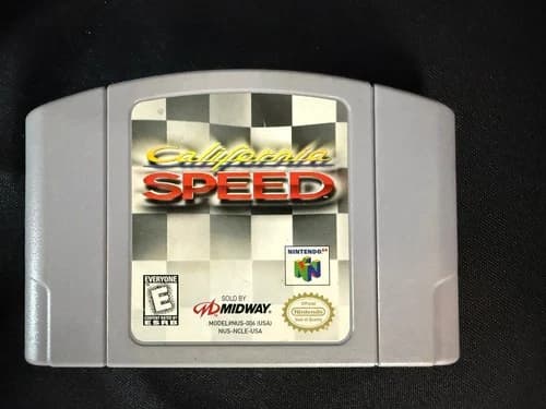 California Speed Nintendo 64 N64 Tested Working