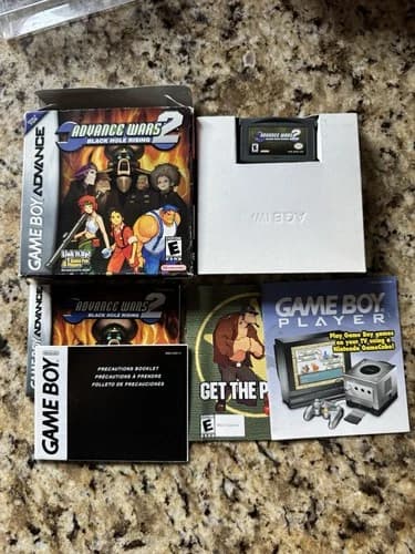 Advance Wars 2 Black Hole Rising Complete Nintendo Game Boy Advance Authentic