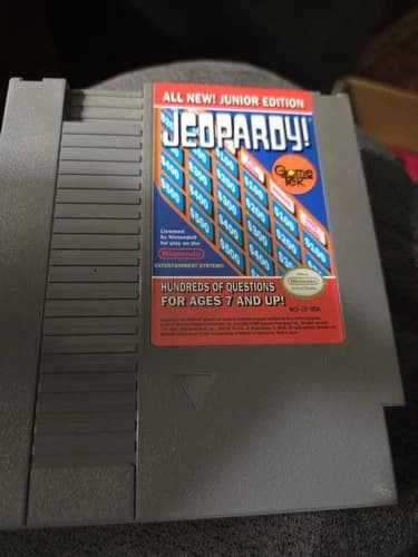 nintendo nes game. Jeopardy. Used In Good Condition. Just CARTRIDGE. Not...
