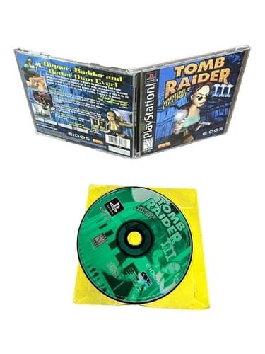 Sony PlayStation 1 PS1 CIB Complete Tomb Raider III: Adventures of Lara Croft G