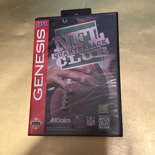 NFL Quarterback Club (Sega Genesis) *COMPLETE W/ MANUAL