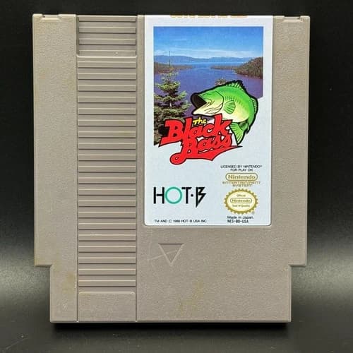 The Black Bass (Nintendo NES) Authentic Cartridge - Cleaned & TESTED