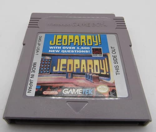 Nintendo Game Boy Jeopardy! Cartridge - TESTED - WORKING - PINS CLEANED