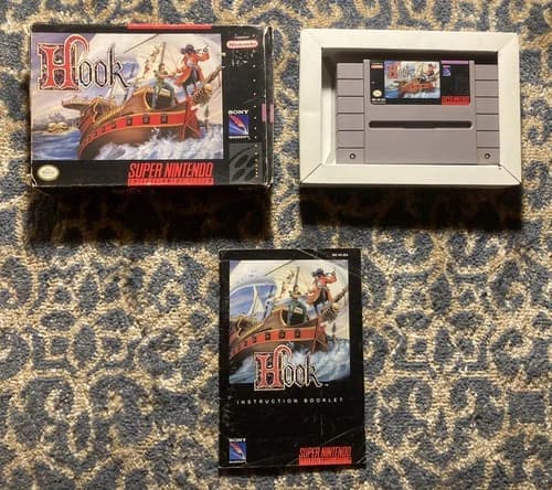 Hook (Super Nintendo Entertainment System, 1991) SNES Complete In box CIB