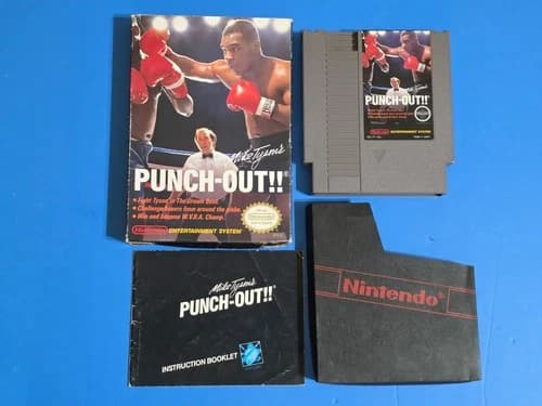 323: Mike Tyson's PUNCH-OUT!! Nintendo NES CIB Manual BOXING Tested Complete