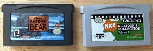 Gameboy Advance Brother Bear and Nicktoon's Games