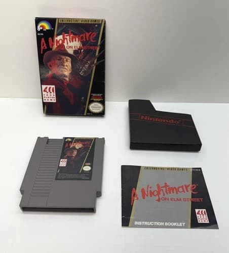 A Nightmare on Elm Street Nintendo NES LJN East Complete, CIB, USA