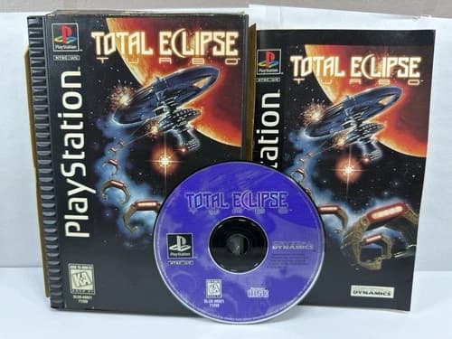 Total Eclipse Turbo Long Box (Sony PlayStation 1, 1995) PS1 Complete CIB TESTED!