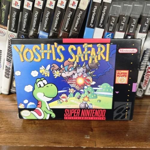 Yoshi's Safari (SNES, 1993) Authentic Complete CIB Manual