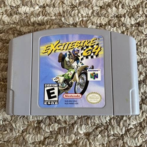 Excitebike 64 Nintendo 64 N64 - Authentic - Tested & Working - Clean Label