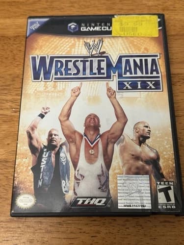 THQ WWE WrestleMania XIX Nintendo GameCube Sports Fighting New Story Mode