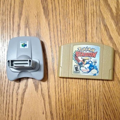 Nintendo Pokémon Stadium 2 N64 Game Cartridge Authentic w/ Transfer Pak