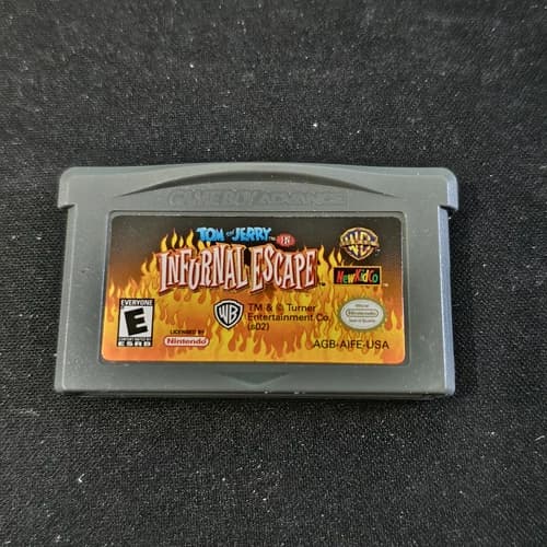 Tom and Jerry In Infurnal Escape Nintendo Game Boy Advance GBA Tested
