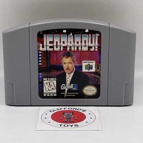 Nintendo 64 N64 Jeopardy Authentic Tested Working
