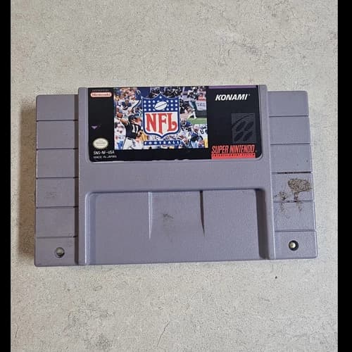 Konami NFL Football Super Nintendo SNES Game Cartridge NTSC-U/C US/CA