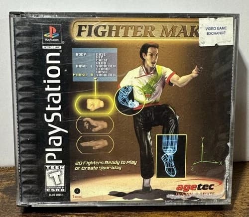 Fighter Maker (Sony PlayStation 1, 1999) Complete CIB PS1