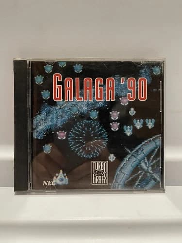 Galaga 90 (Turbo Grafx 16 tg16) Complete in Case Turbografx CIC CIB