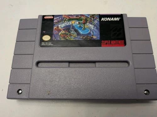 Teenage Mutant Ninja Turtles IV: Turtles In Time 4 SNES TMNT Cartridge ONLY