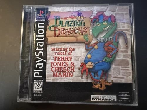 Blazing Dragons (Sony PlayStation 1 PS1, 1996)Game Rare