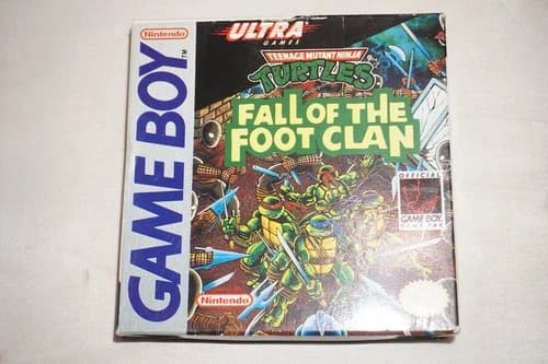 Teenage Mutant Ninja Turtles Fall Of Foot Clan (Game Boy Gameboy) Complete CIB