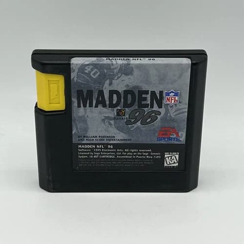 Sega Genesis Madden NFL 96 Authentic Tested & Working Official Cartridge 1995