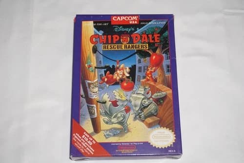 Disney's Chip 'N Dale: Rescue Rangers 1 (Nintendo NES) Complete in Box CIB