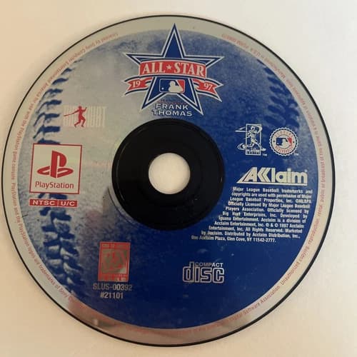 All-Star Baseball '97 Featuring Frank Thomas (Sony PlayStation 1, 1997) Disc