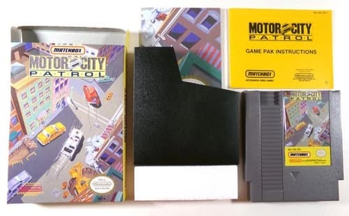 Nintendo NES Matchbox Motor City Patrol (1992) With Box and Manual All Excellent