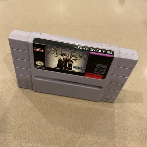 The Addams Family (Super Nintendo Entertainment System, 1992) SNES Authentic