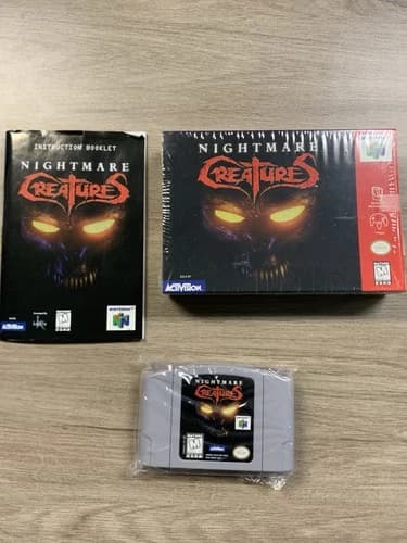 Nightmare Creatures (Nintendo 64, 1998) CIB TESTED C