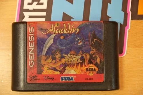 Disney's Aladdin (Sega Genesis, Game ONLY) ($2 Shipping Available)